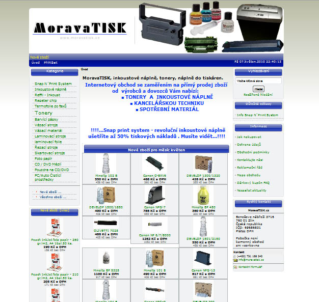 moravatisk.cz - vse pro vaší tiskárnu